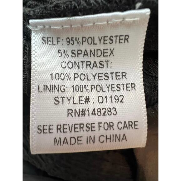 Hers and Mine Smocked Bubble Ballet Black Mini Dress Size: Small New with Tags - Picture 6 of 6